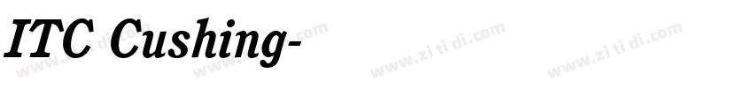 ITC Cushing字体转换